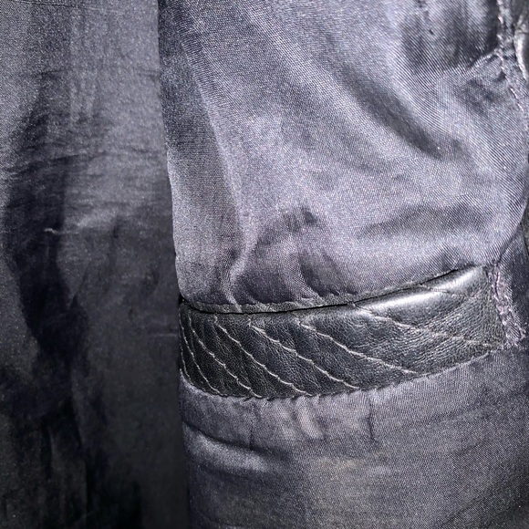 Black leather jacket for men - Picture 8 of 9